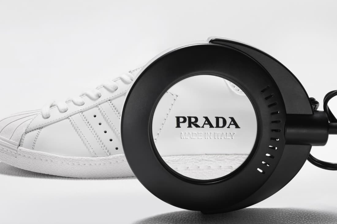 adidas prada sneaker and bowling bag