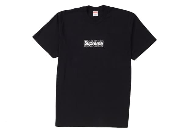 Supreme Bandana Box Logo Tee Black - StockX News