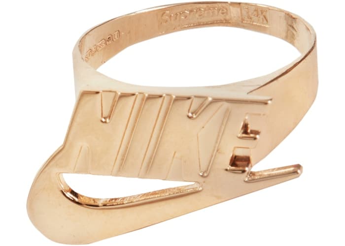 Supreme Nike 14K Gold Ring Fall/ Winter 2019 Accessories