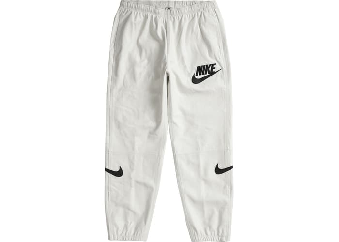 Supreme Nike Leather Warm Up Pant White Fall/Winter 2019