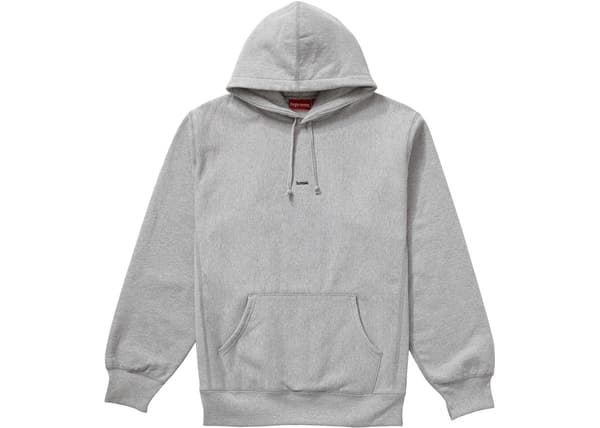 Superette  Essential Terry Hoodie W/ Puff Paint Logo - Light Heather Grey