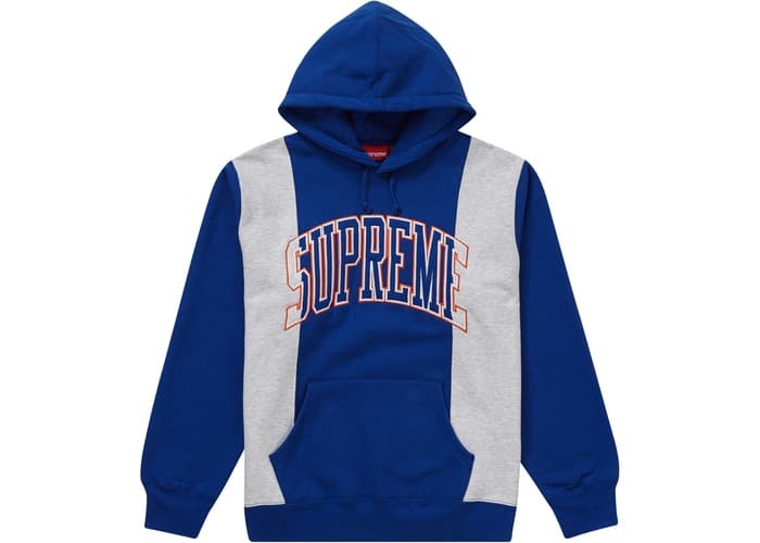 Supreme Paneled Arc Hooded Sweatshirt Royal