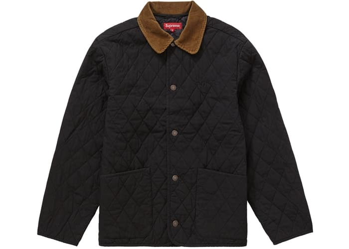 Supreme Quilted Paisley Jacket Black Fall/Winter 2019