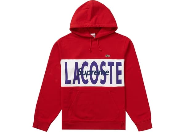 古着masta一覧supreme × LACOSTE Logo Panel Hooded