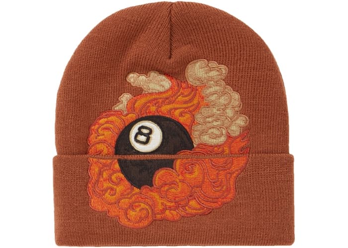 Supreme Martin Wong 8-Ball Beanie Brown Fall/Winter 2019