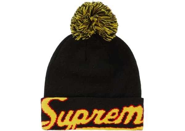 Supreme New Era Script Cuff Beanie Black - StockX News