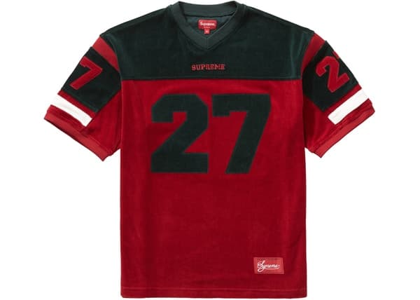 Supreme Velour Football Jersey Navy - StockX News