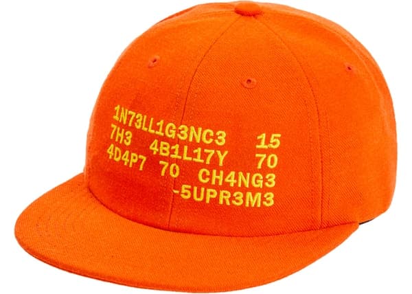 Supreme Intelligence 6-Panel Orange Hat