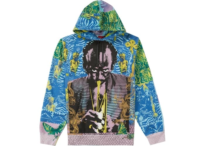 トップス Supreme miles davis hooded sweatshirt L Supreme Miles Davis Hooded Sweatshirt Blue Spring/Summer 2020