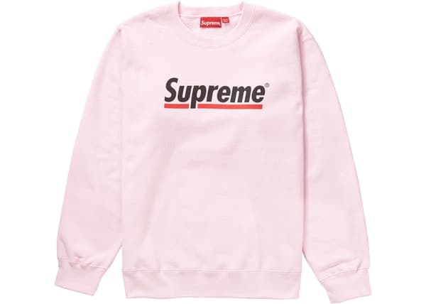 Supreme Underline Crewneck Light Pink Heather - StockX News