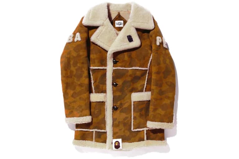 BAPE x UGG Mouton Coat Brown