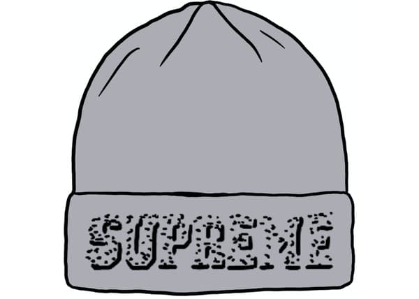 Supreme New Era Gems Beanie Grey