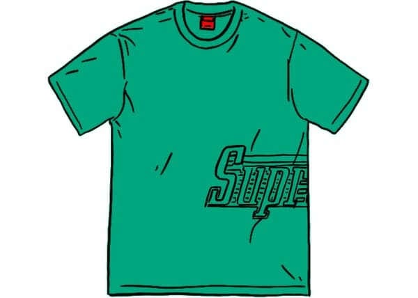 Supreme Side Logo S S Top Green