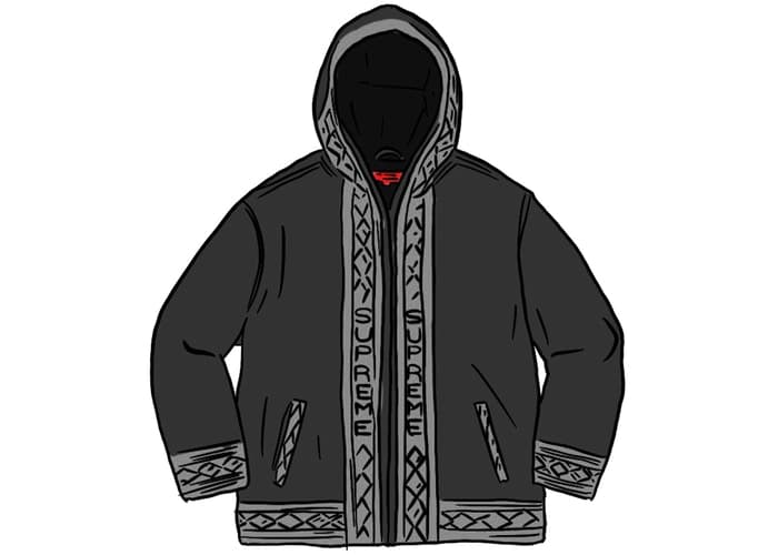 Supreme Woven Hooded Jacket Black Spring/Summer