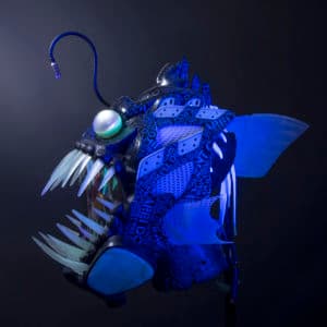 Jordan Doernbecher 5 Gas Mask by Freehand Profit, featured in StockX's No Curator series
