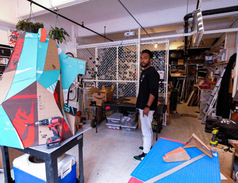 Christophe Roberts in his studio.