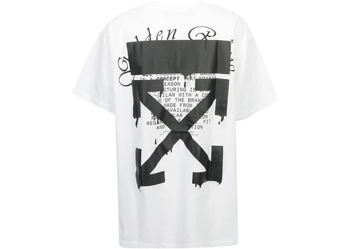 t-shirt Off-White blanc sur StockX