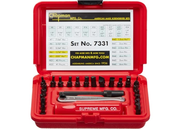 Supreme Chapman Screwdriver Set