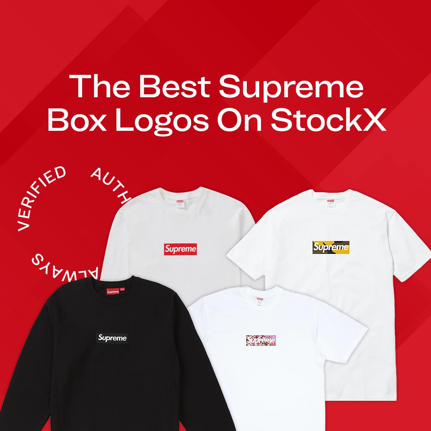 LOUIS VUITTON SUPREME Supreme box logo tops Short sleeve T-shirt