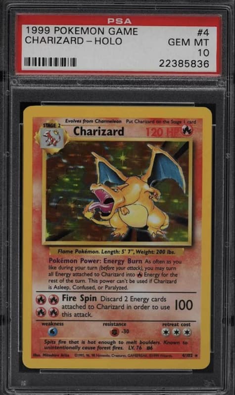 Pokémon - Charizard - Holo Rare - Set Base ITA - 4/102