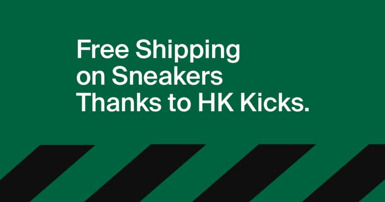 Free Shipping on Sneakers! Thanks to HK Kicks.