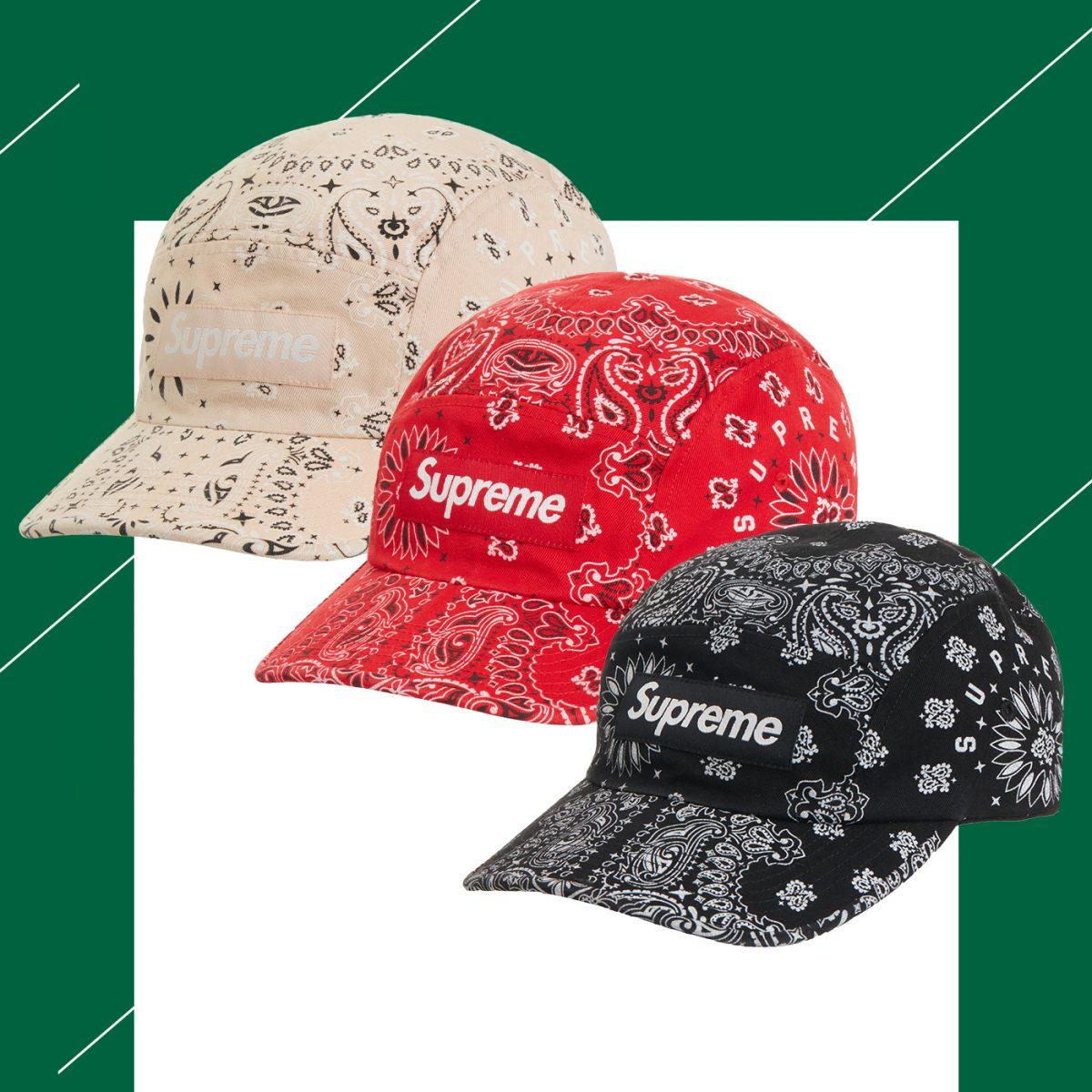 supreme bandana camp capキャップ