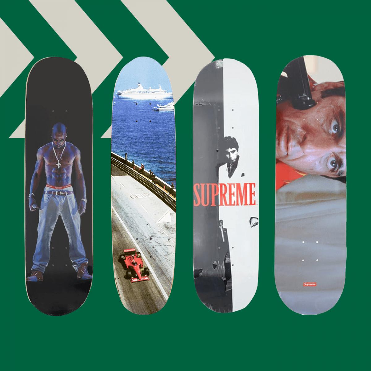 Supreme Medini Skateboard Deck Blue/Pink Set - US