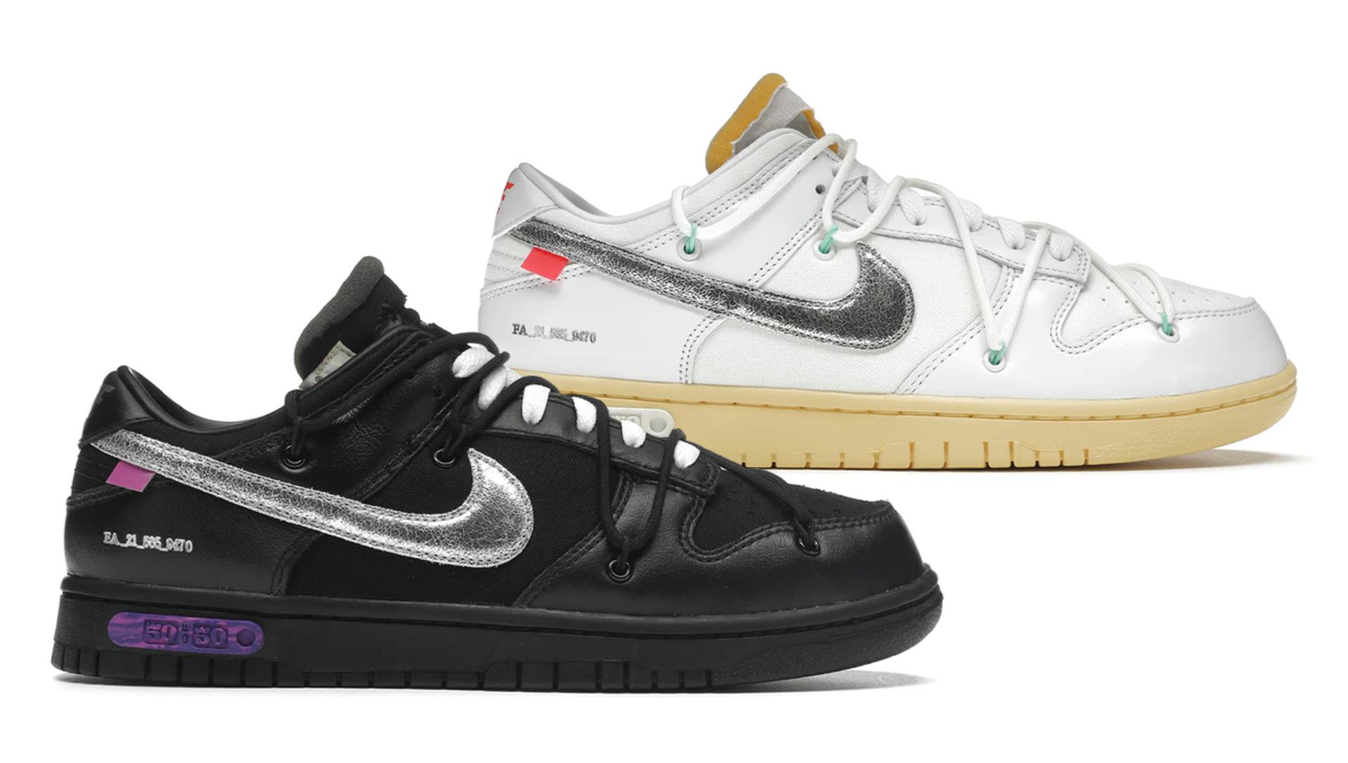 best shoes of 2021 nike dunk low off-white the 50