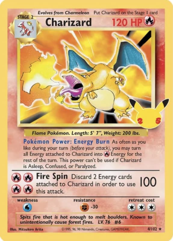 Charizard Pokémon Celebrations 4/102