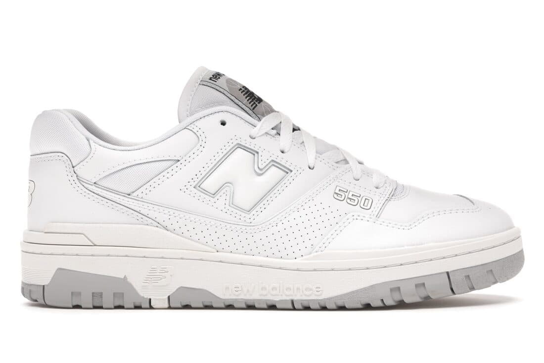 New Balance 550 white grey janvier 2022