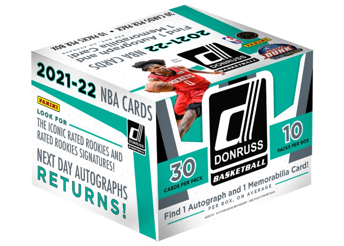 2021-22 Panini Donruss Basketball Trading Card Releases