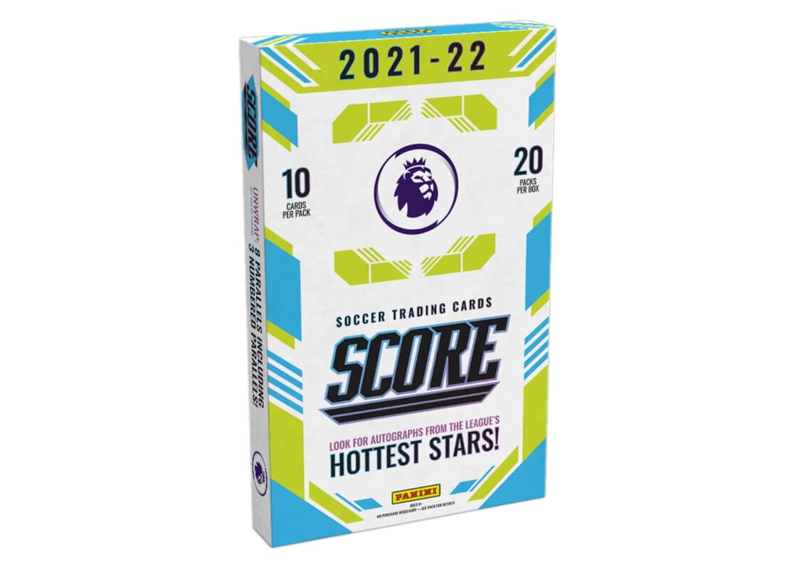 2021-22 Score Premier League Soccer trading card releases