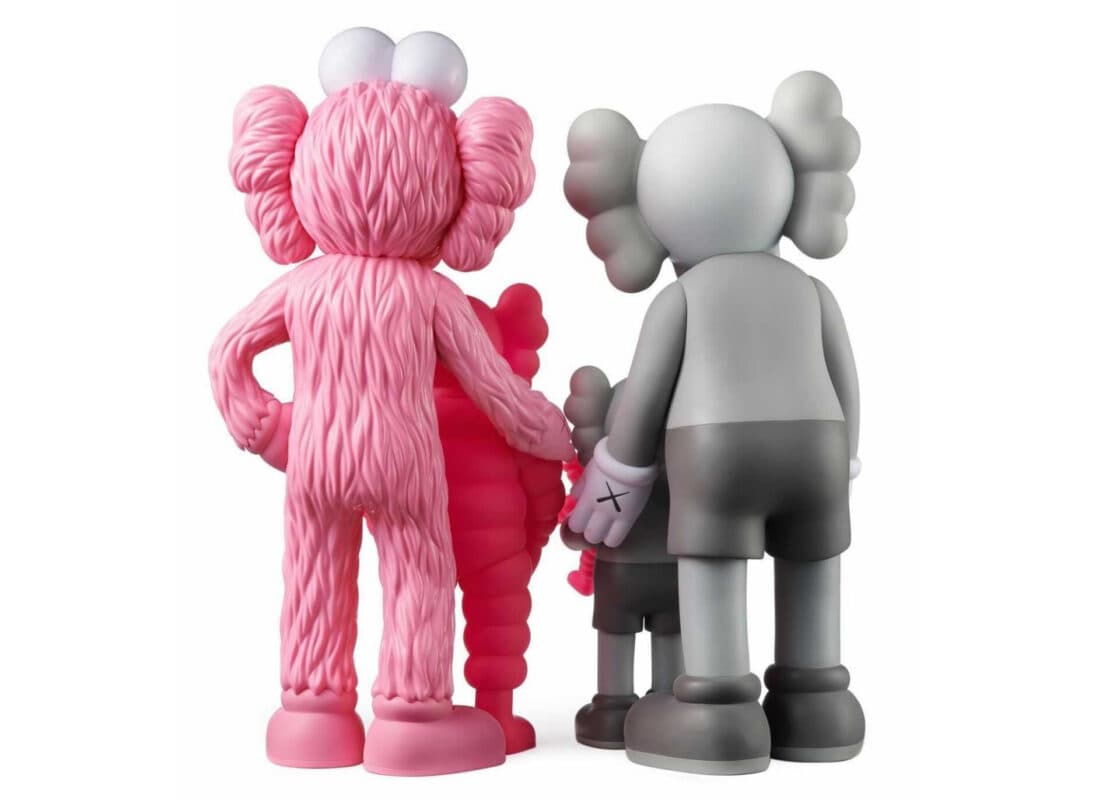 KAWS Family Figure Grey/Pink