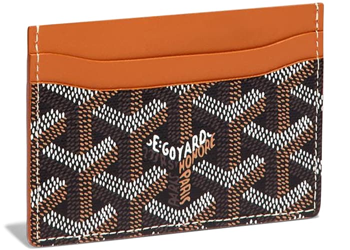 luxury card holders goyard