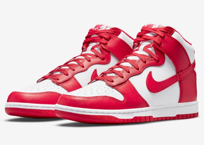 sneakers releasing dunk high championship red