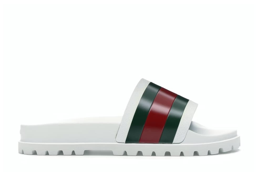 Gucci Slide White Red Green