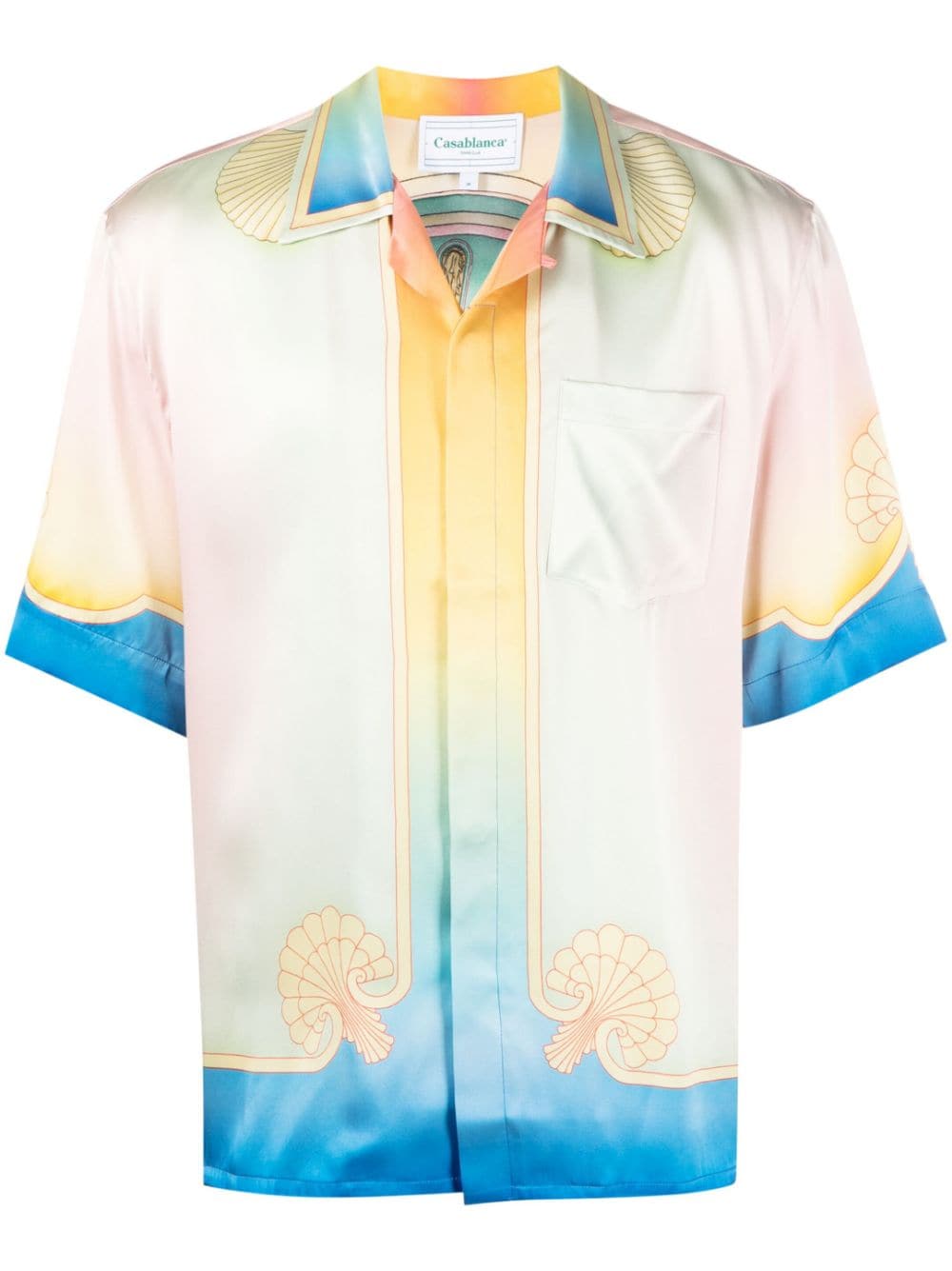 Casablanca Lucid Dreams Short Sleeve Silk Shirt