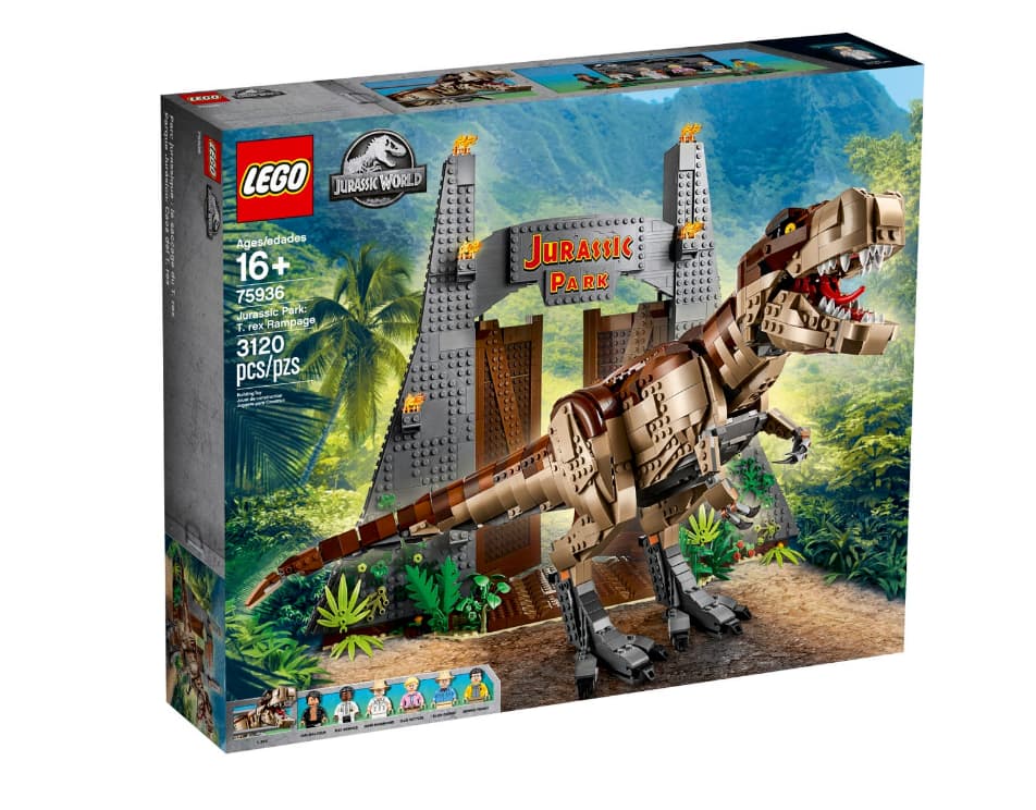 LEGO Jurassic World Jurassic Park: T. rex Rampage Set 75936