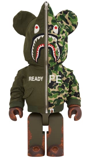 Front of the most expensive Bearbrick to ever sell on StockX, the BAPE x Readymade 1000% figure which sold for $20,799.