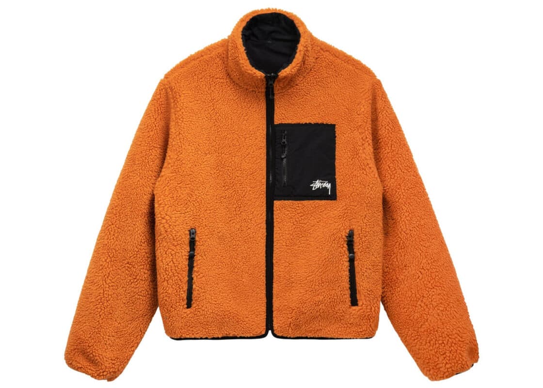 高評価定番 STUSSY - STUSSY 8 BALL SHERPA JACKET L 22AWの通販 by