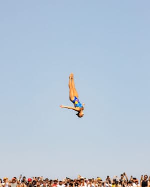 Rhiannan Iffland au Red Bull Cliff Diving 2022 à Paris